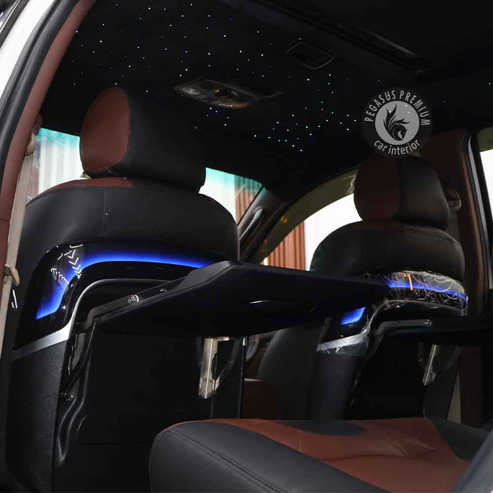 Multifunctional Car Seat Tray With Ambient Light Set of