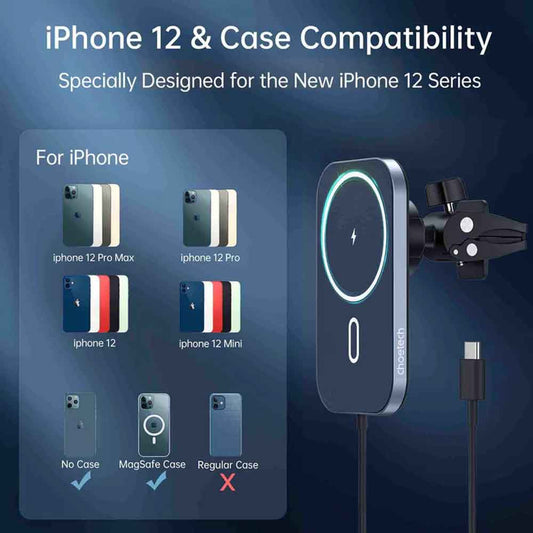 15W Dual Mount Mobile Holder and Magnetic Charger