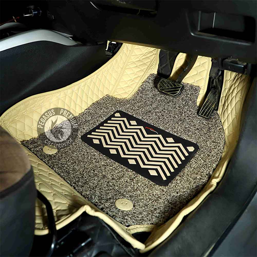 Car Floor Mats in Beige Pegasus Premium Car Shala