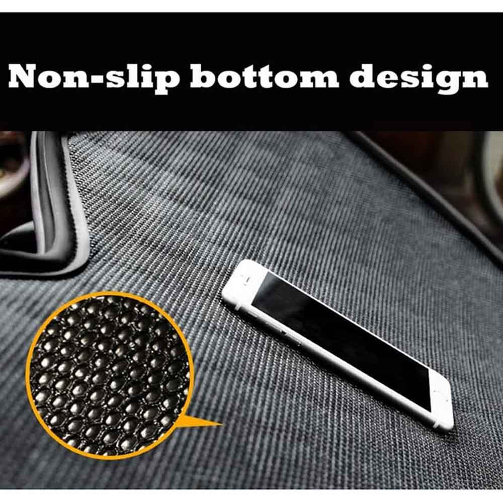 Car Dicky Mat - Car Boot Mat - Full Dicky Coverage Black Silver