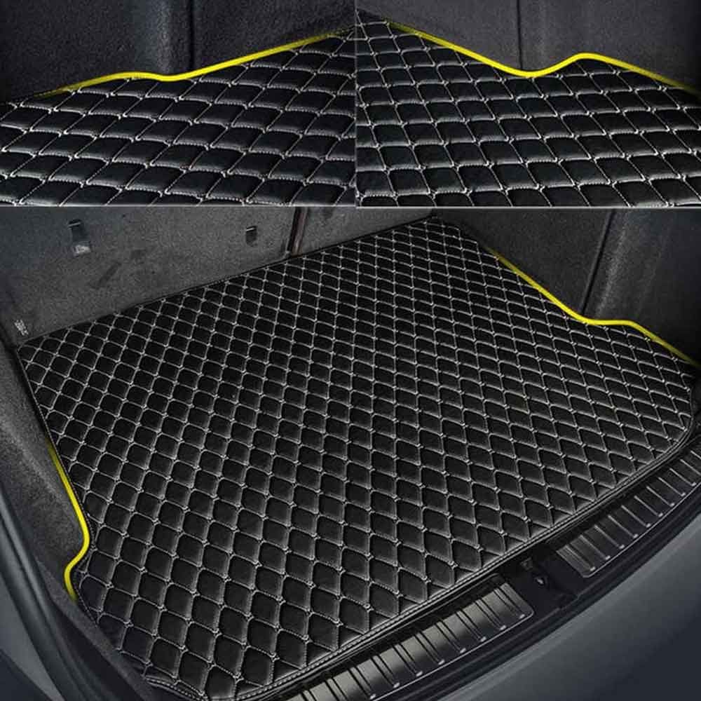 Car Dicky Mat - Car Boot Mat - Full Dicky Coverage Black Silver