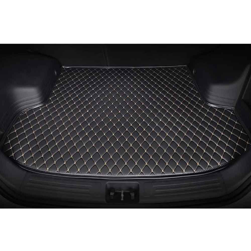 Car Dicky Mat - Car Boot Mat - Full Dicky Coverage Black Silver