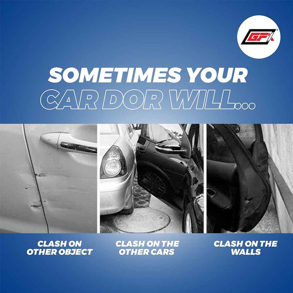 Car Door Guard Edge Protector White 4 Pcs. Universal for All Cars