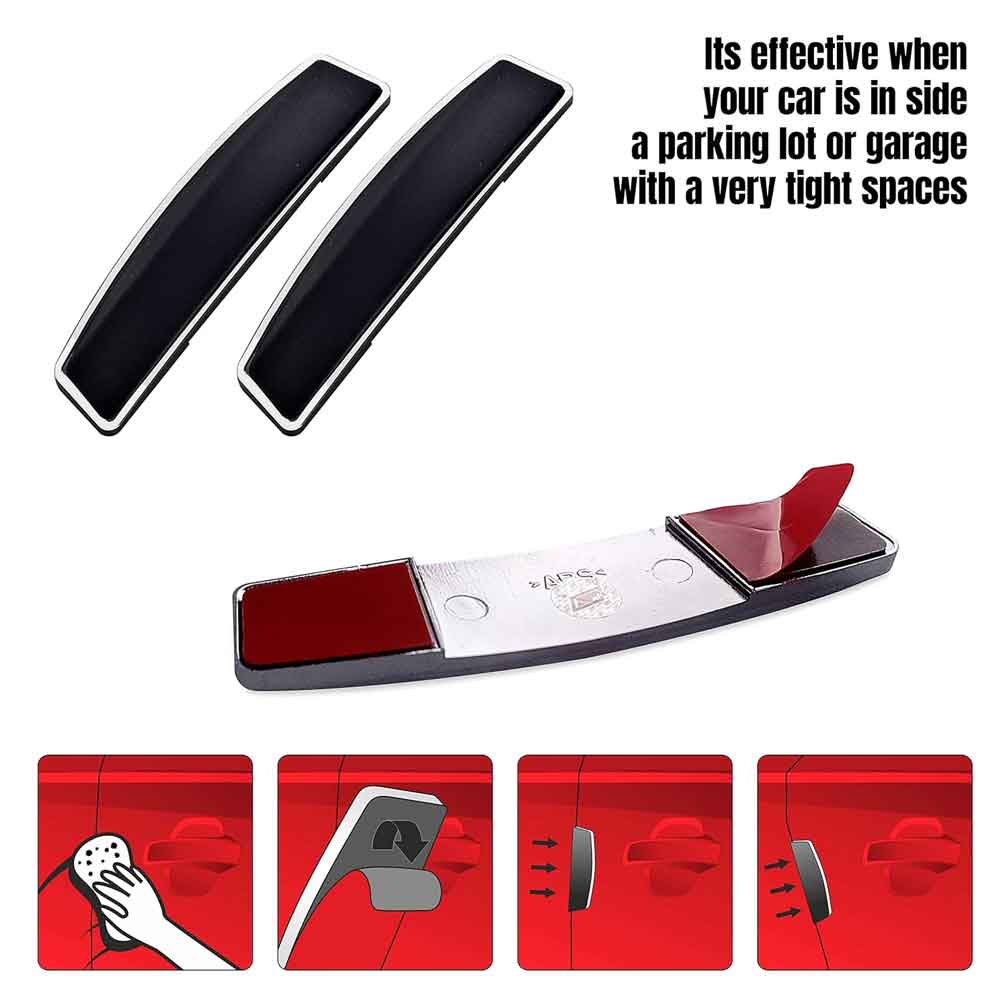 Car Door Guard Edge Protector White 4 Pcs. Universal for All Cars