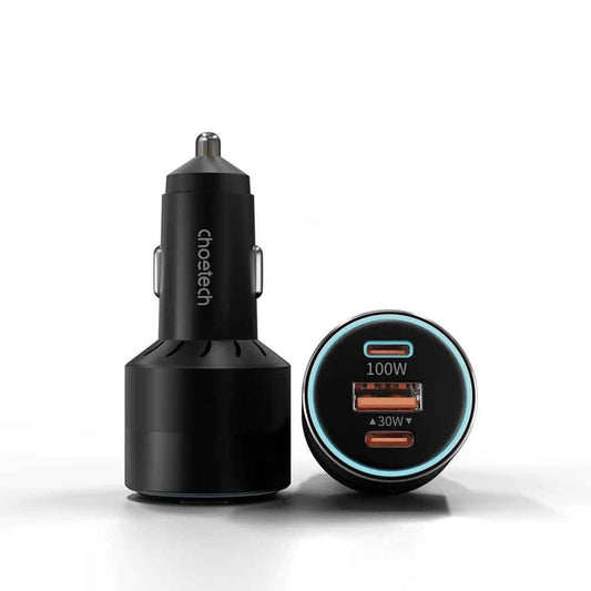 Car Charger 130W with Dual Type-C and Micro USB Port  Phones, Laptop, Tablet  TC0014