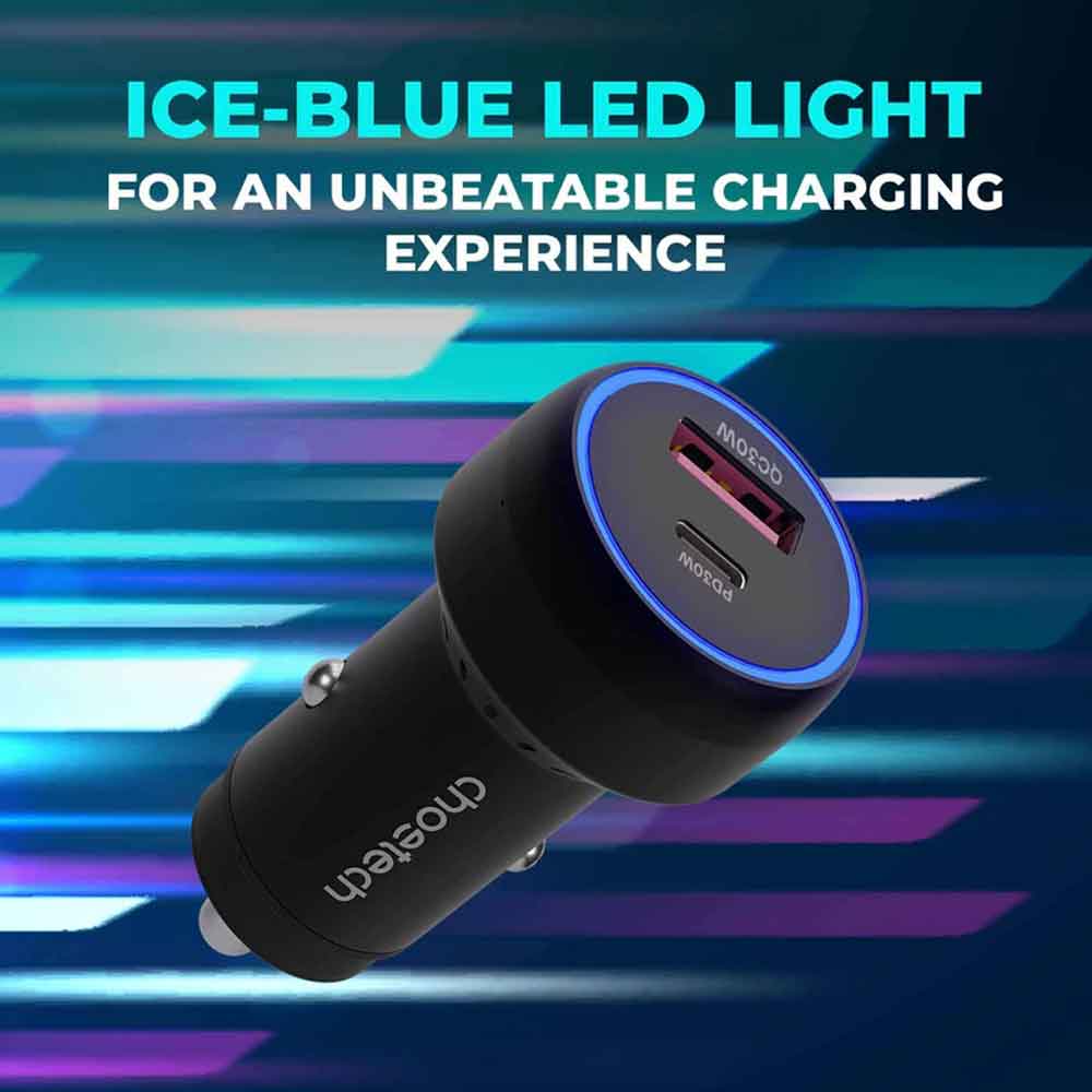 Car Charger 60W with Type-C and Micro USB Port  TC0014