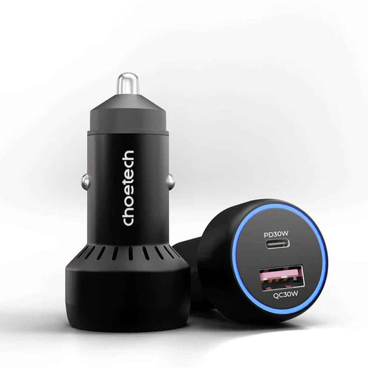 Car Charger 60W with Type-C and Micro USB Port  TC0014