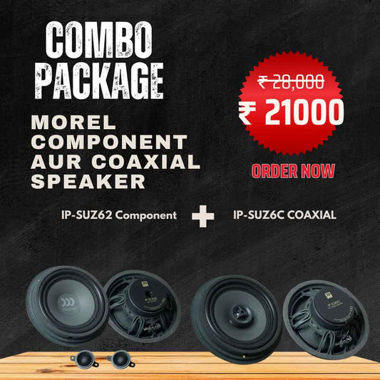 Combo Package Morel Component aur Coaxial Speaker