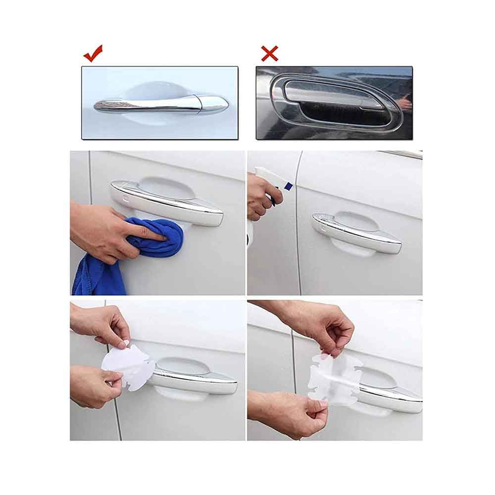 Galio Door Finger Guard For All Cars Paint Protection Transparent Universal Fitting