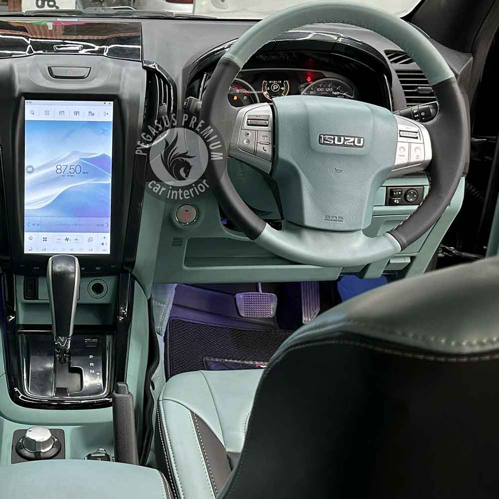 Isuzu Interior Modification in Blue & Black - Pegasus Premium