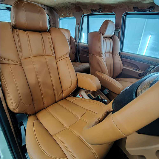 Mahindra Scorpio Interior Modification in Tan - Pegasus Premium