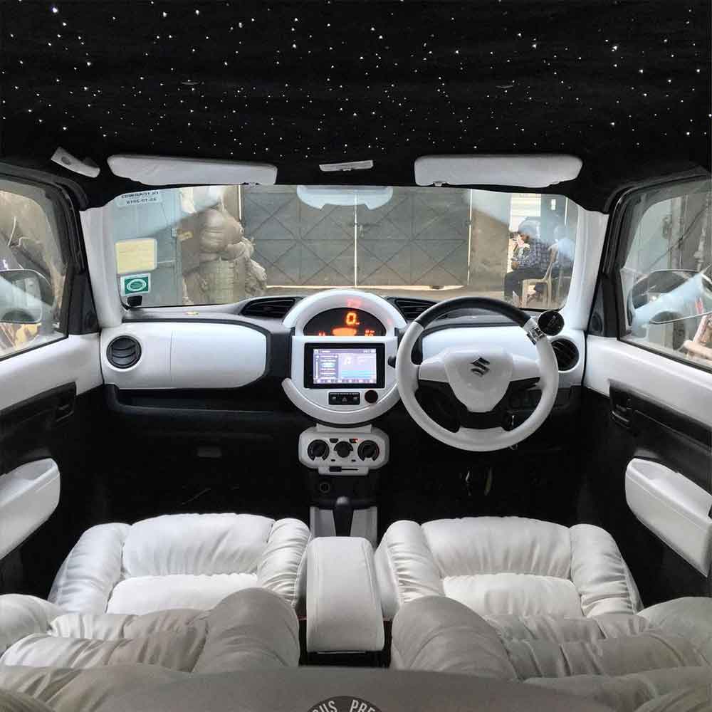 Maruti Suzuki S-Presso Interior Modification in White - Pegasus Premium