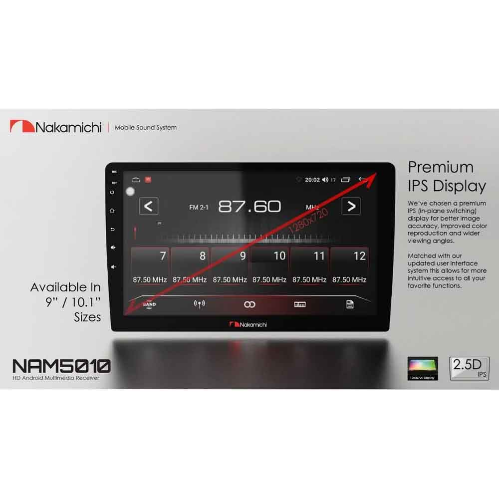 Nakamichi NAM5010 Car Android Stereo For Car Universal Fitting