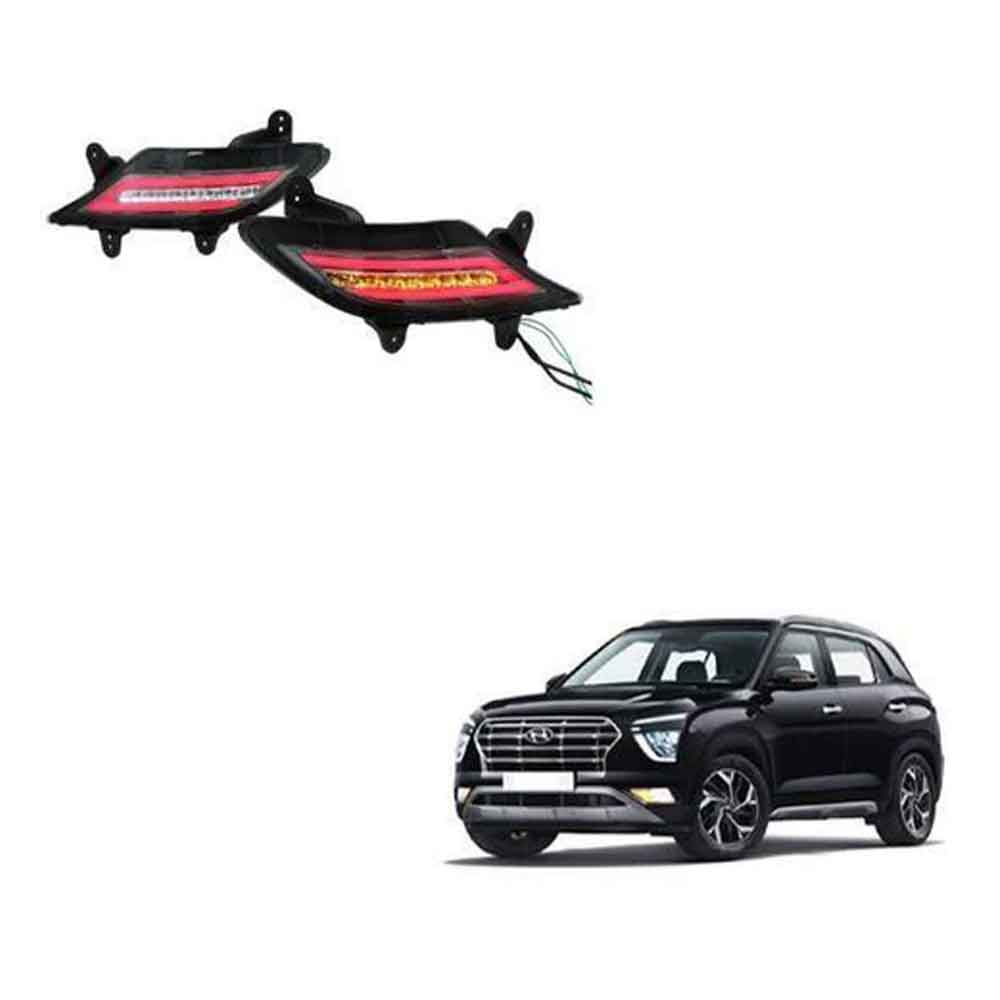 Rear Bumper Reflector LED Lights for Hyundai Creta (2020)