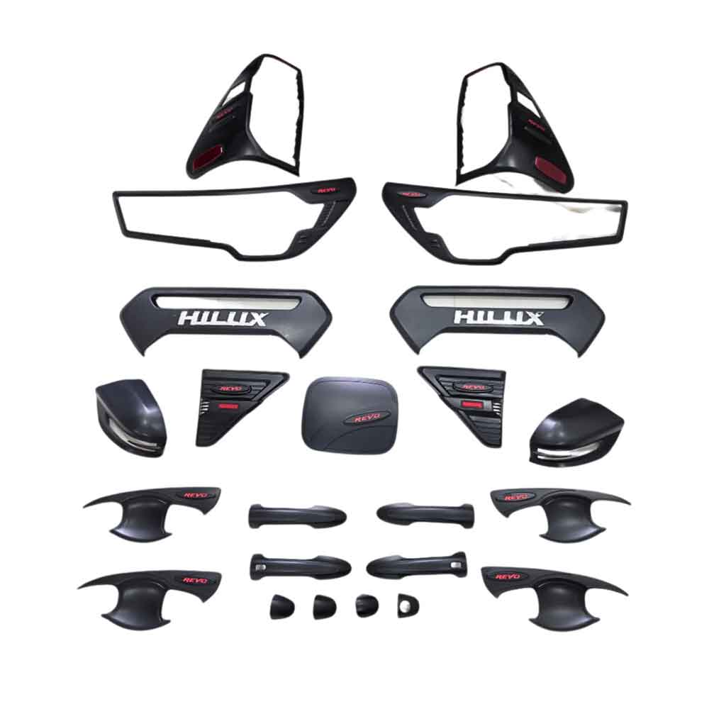 Toyota Hilux Matte Black Combo Kit (Set Of 7 Items)