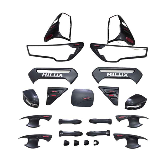 Toyota Hilux Matte Black Combo Kit (Set Of 7 Items)