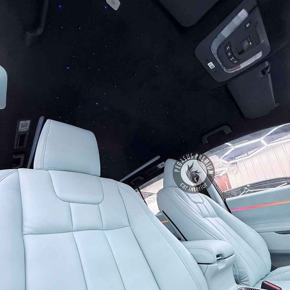 Toyota Innova Hycross Interior Modification in Blue - Pegasus Premium