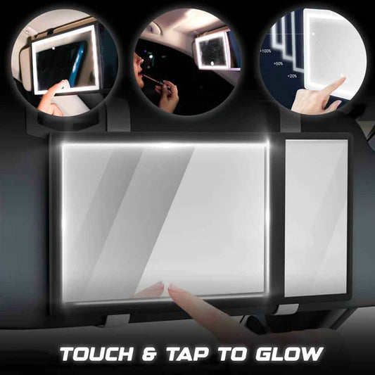 Vanitify Car LED Make Up Mirror | Three Light Modes | Portable