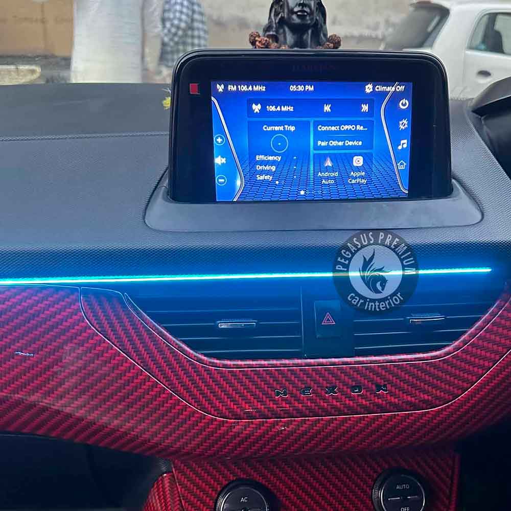 Tata Punch Interior Modification in Red - Pegasus Premium