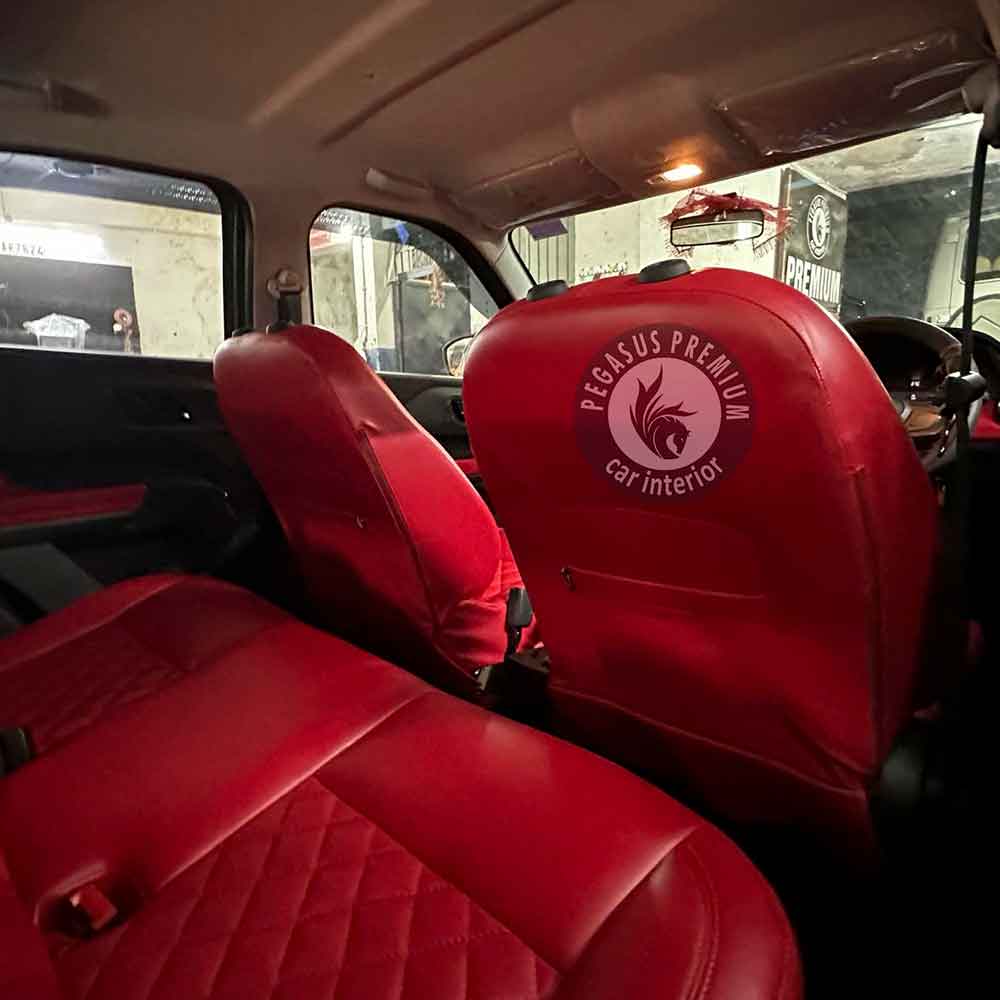 Tata Punch Interior Modification in Red - Pegasus Premium
