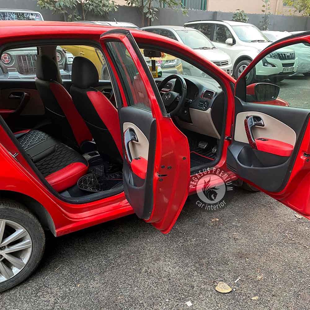 Volkswagen Polo Interior Modification in Red & Black - Pegasus Premium