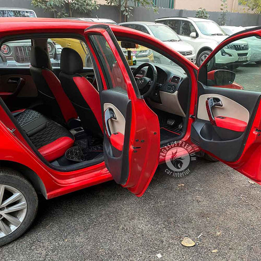 Volkswagen Polo Interior Modification in Red & Black - Pegasus Premium