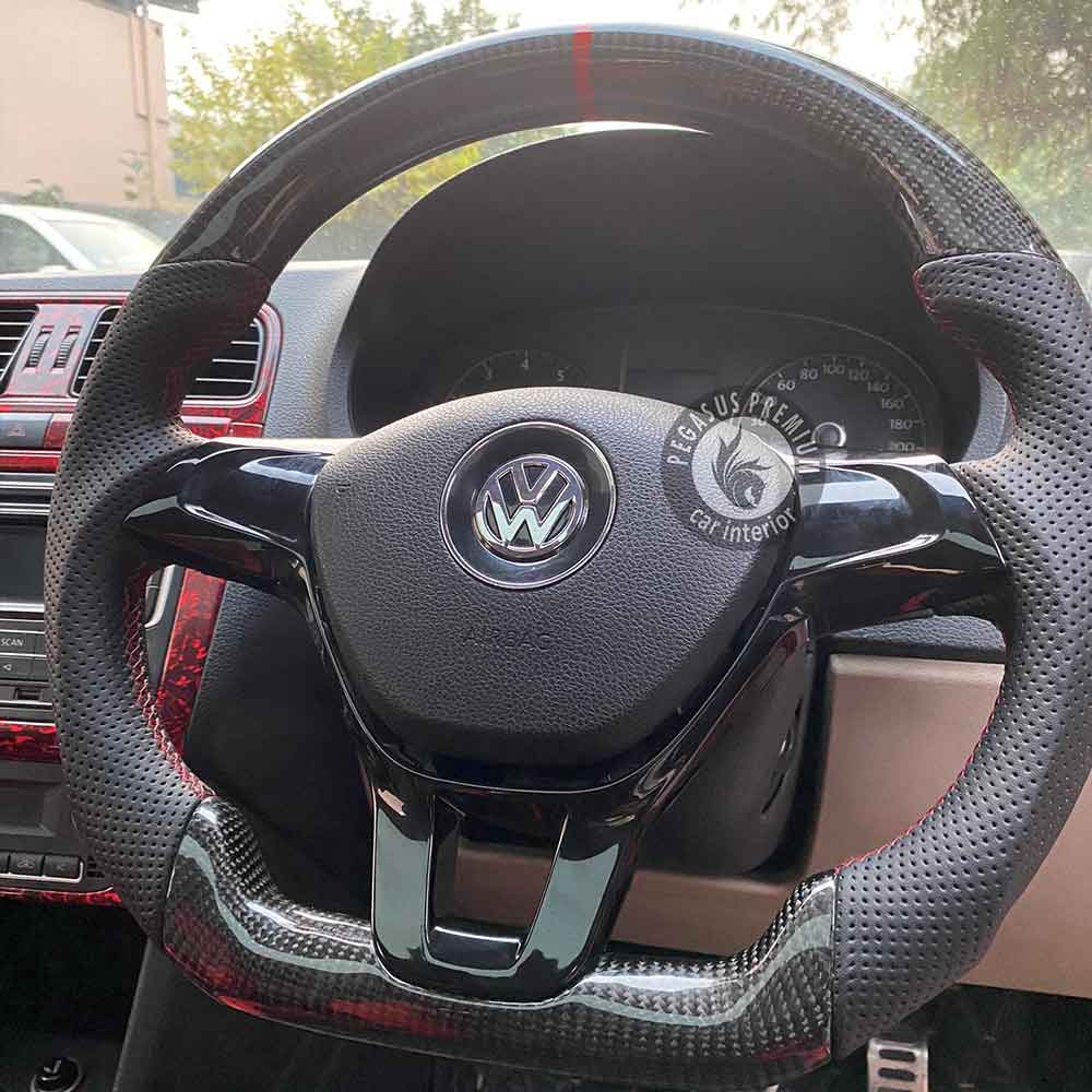 Volkswagen Polo Interior Modification in Red & Black - Pegasus Premium