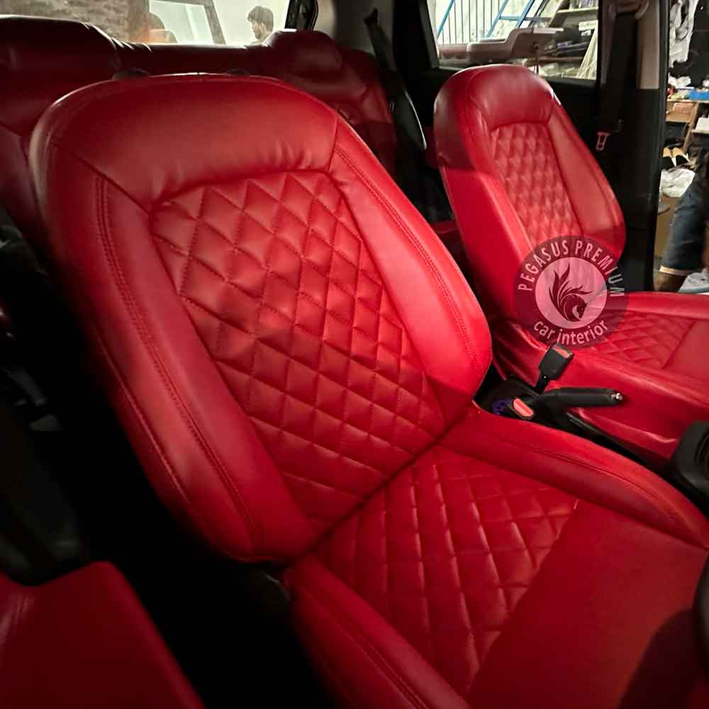 Tata Punch Interior Modification in Red - Pegasus Premium