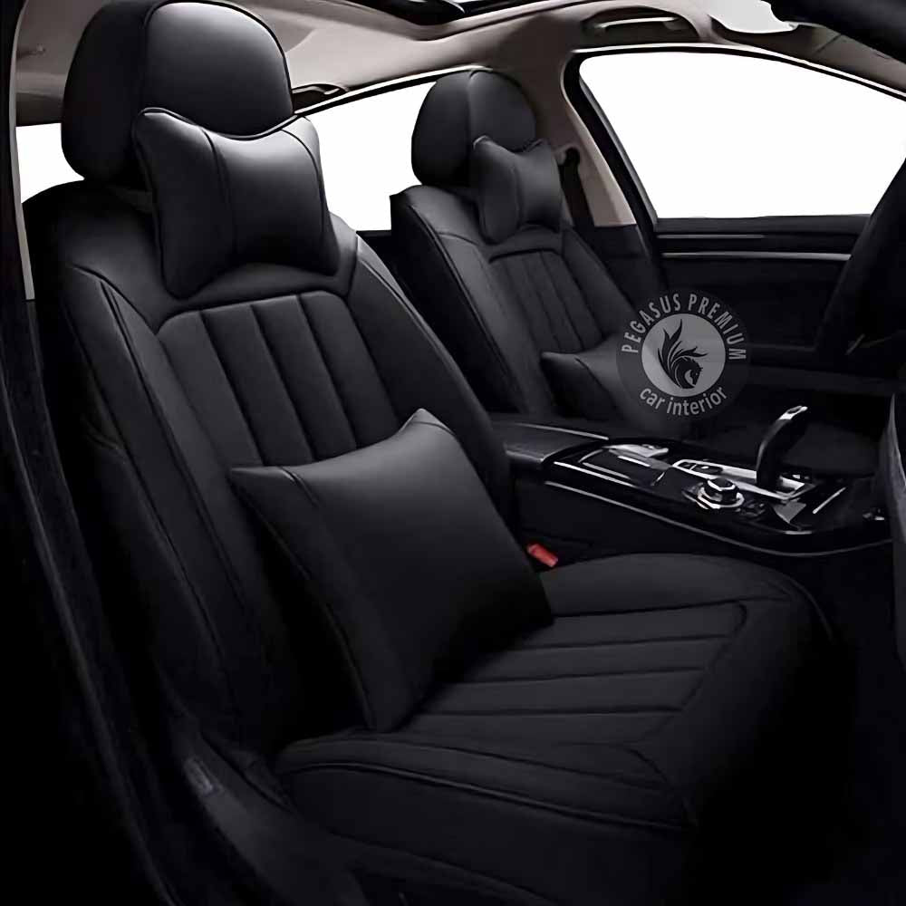 Tata Tiago Seat Cover in Black Pegasus Premium