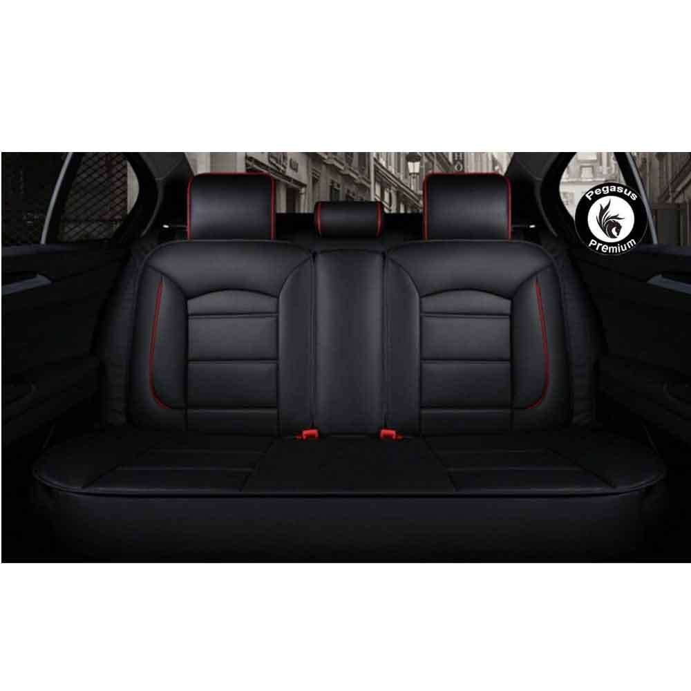 Car Seat Cover in Black Red Pegasus Premium
