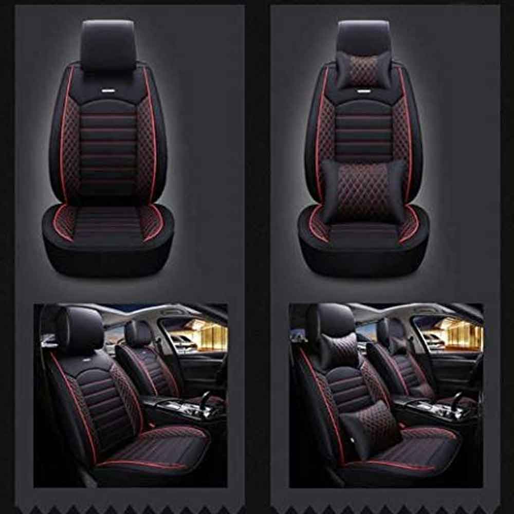 Car Seat Cover in Black Red Pegasus Premium