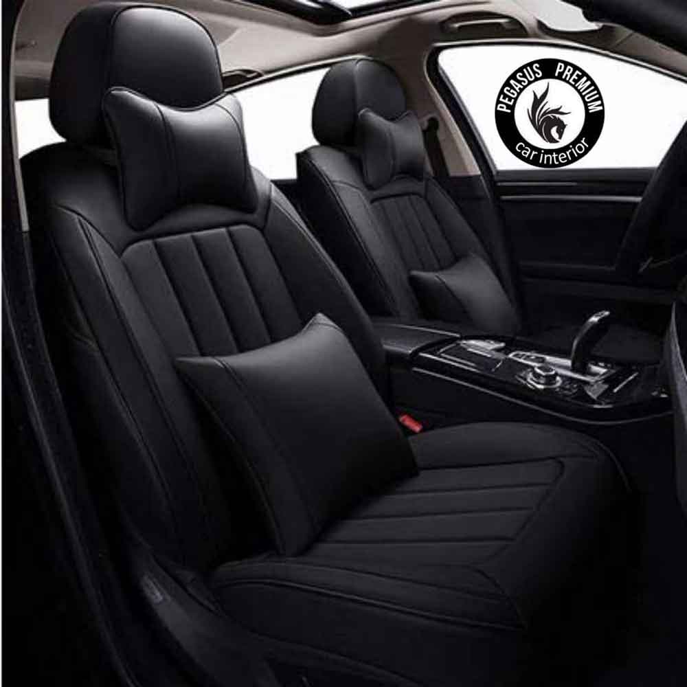 Car Seat Cover in Black White Pegasus Premium