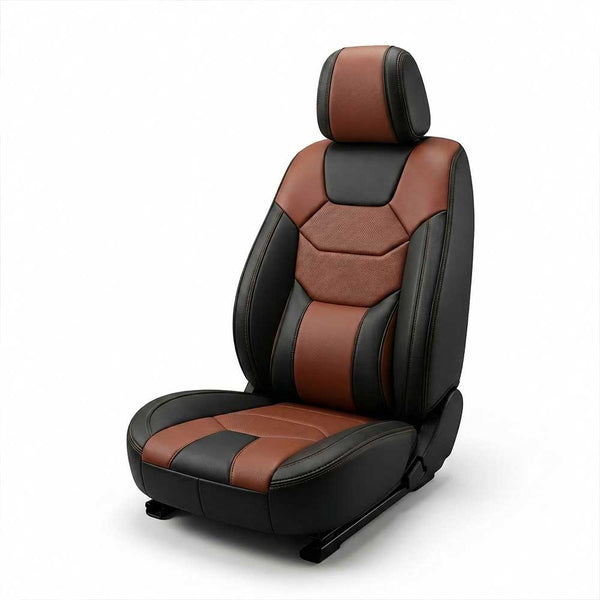 marron　0915♡ Maruti Suzuki XL6 Seat Cover in Black Brown Pegasus Premium – Car
