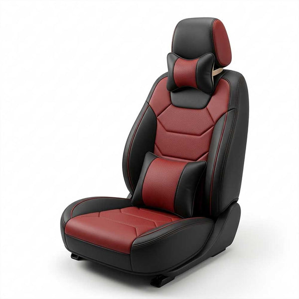 Kia Seltos Seat Cover in Black Cherry Pegasus Premium – Car Shala
