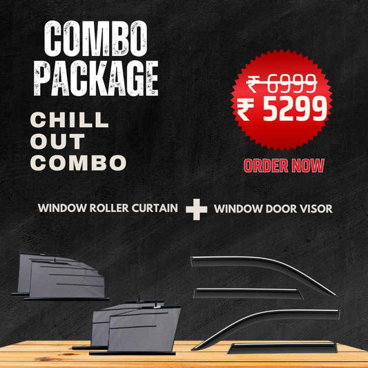 Combo Package Automatic Roller Curtain and Door Visor