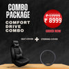 Combo Package Car Seat Cover and Steering Wheel Cover