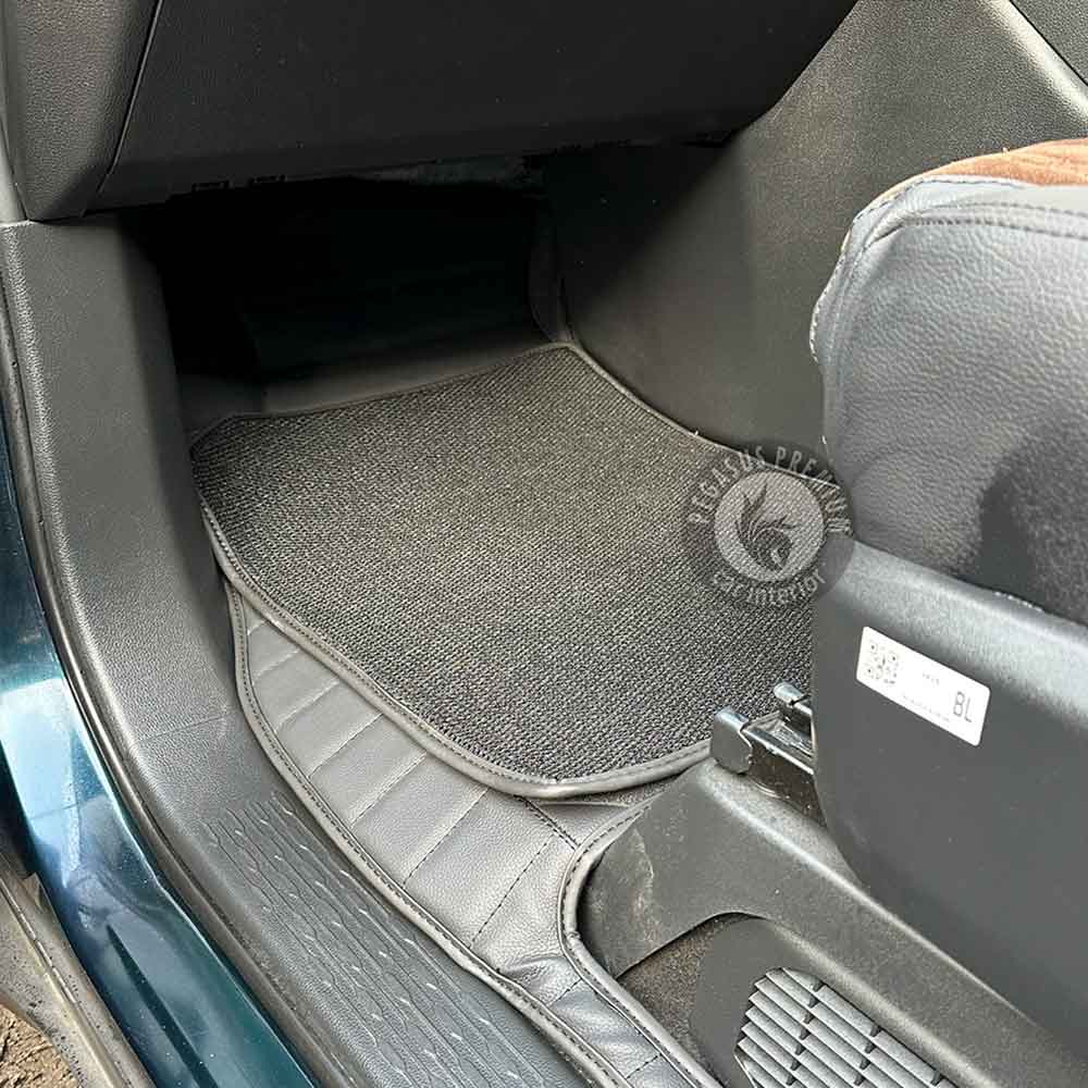 Car Premium Floor Mats in Black Blue Pegasus Premium