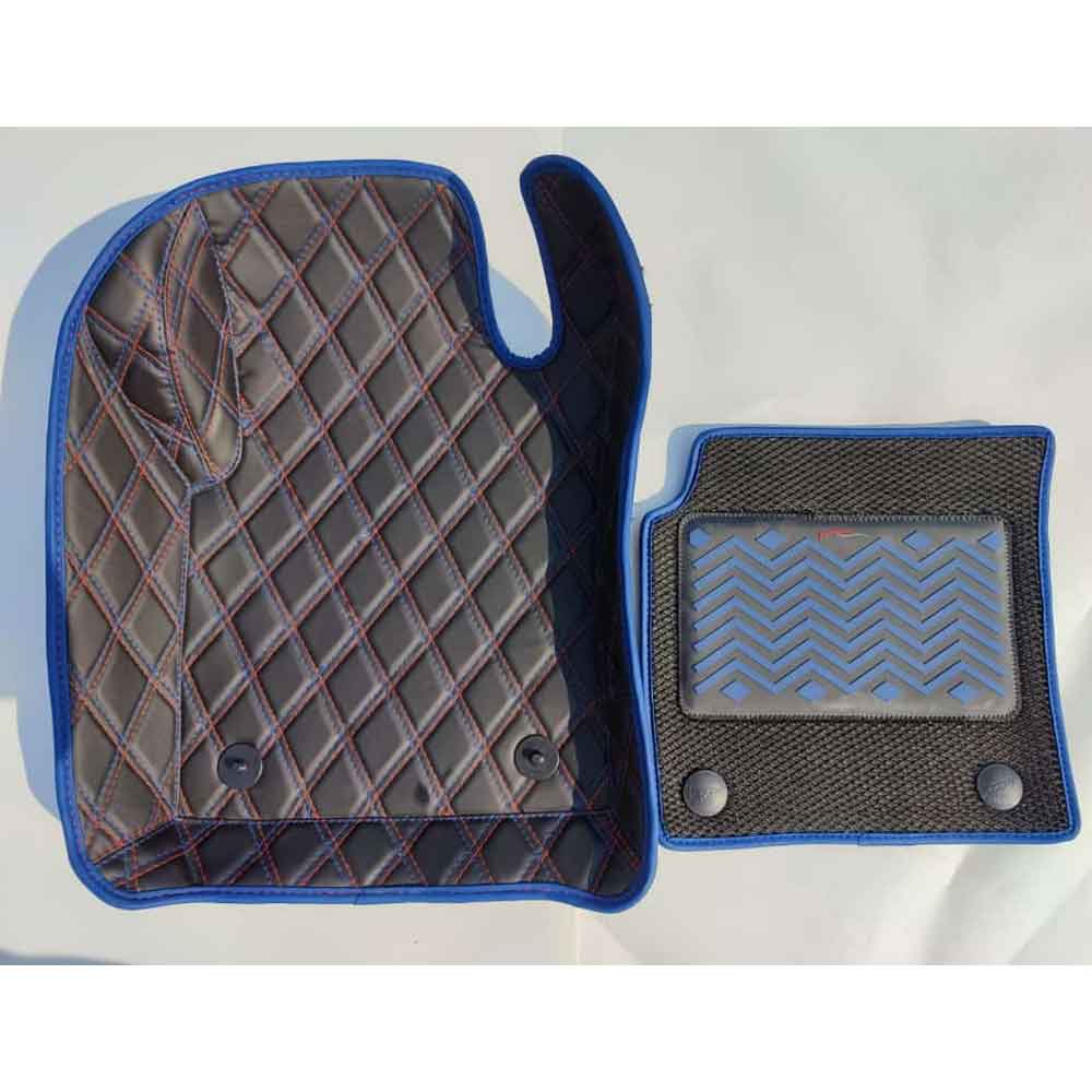 Car Premium Floor Mats in Black Blue Pegasus Premium