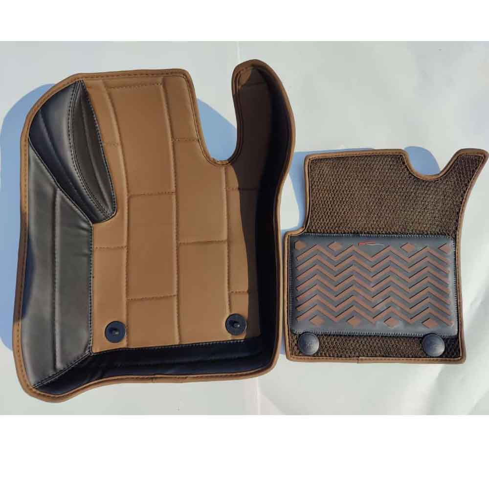 Car Premium Floor Mats in Black Brown Pegasus Premium
