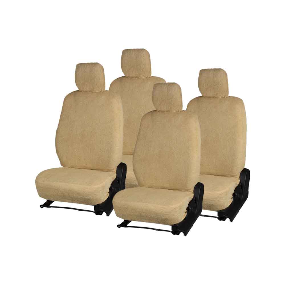 Premium Towel Seat Cover for Car in Beige