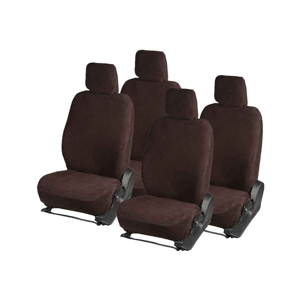 Premium Towel Seat Cover for Car in Brown