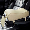 Universal Car Armrest in Beige Memory Foam with Phone Pocket Pegasus Premium