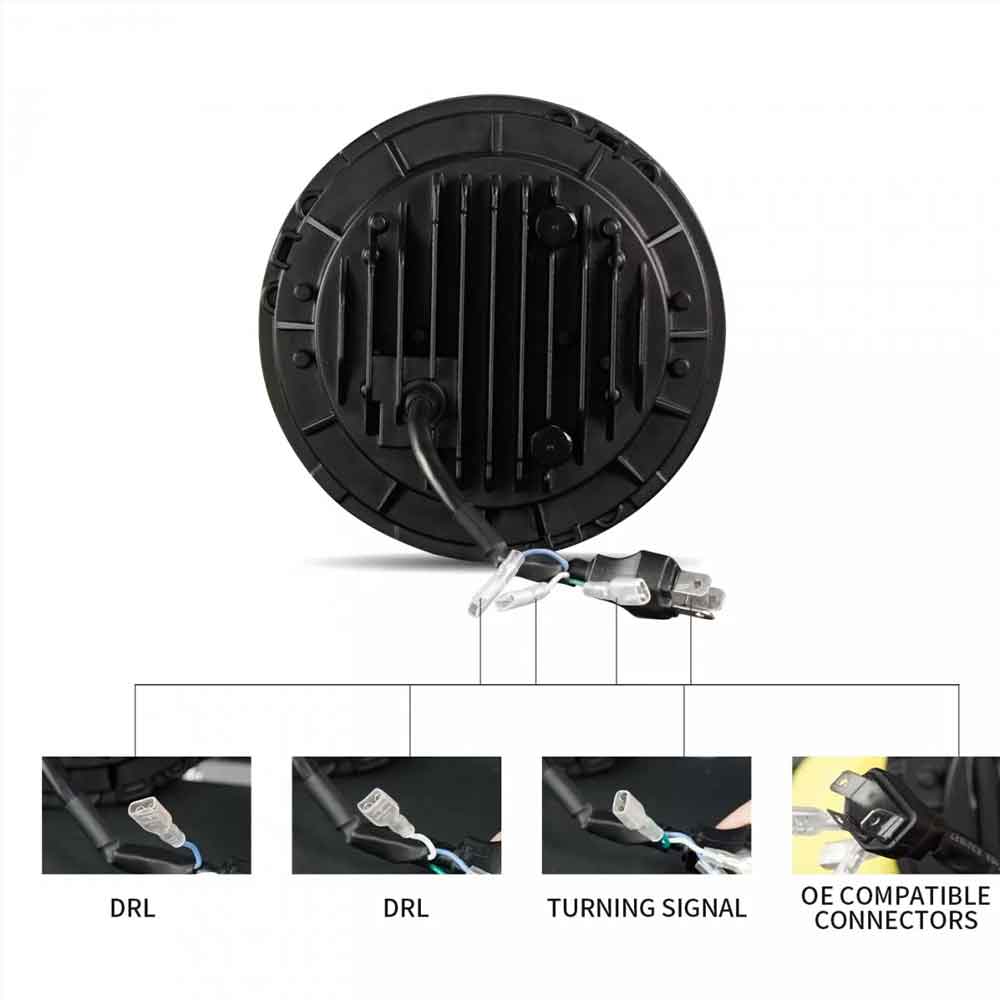 140W Minus LED Headlight for Mahindra Thar 2020 Onwards