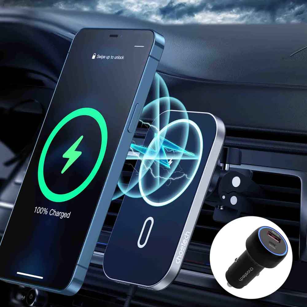 15W Dual Mount Mobile Holder and Magnetic Charger