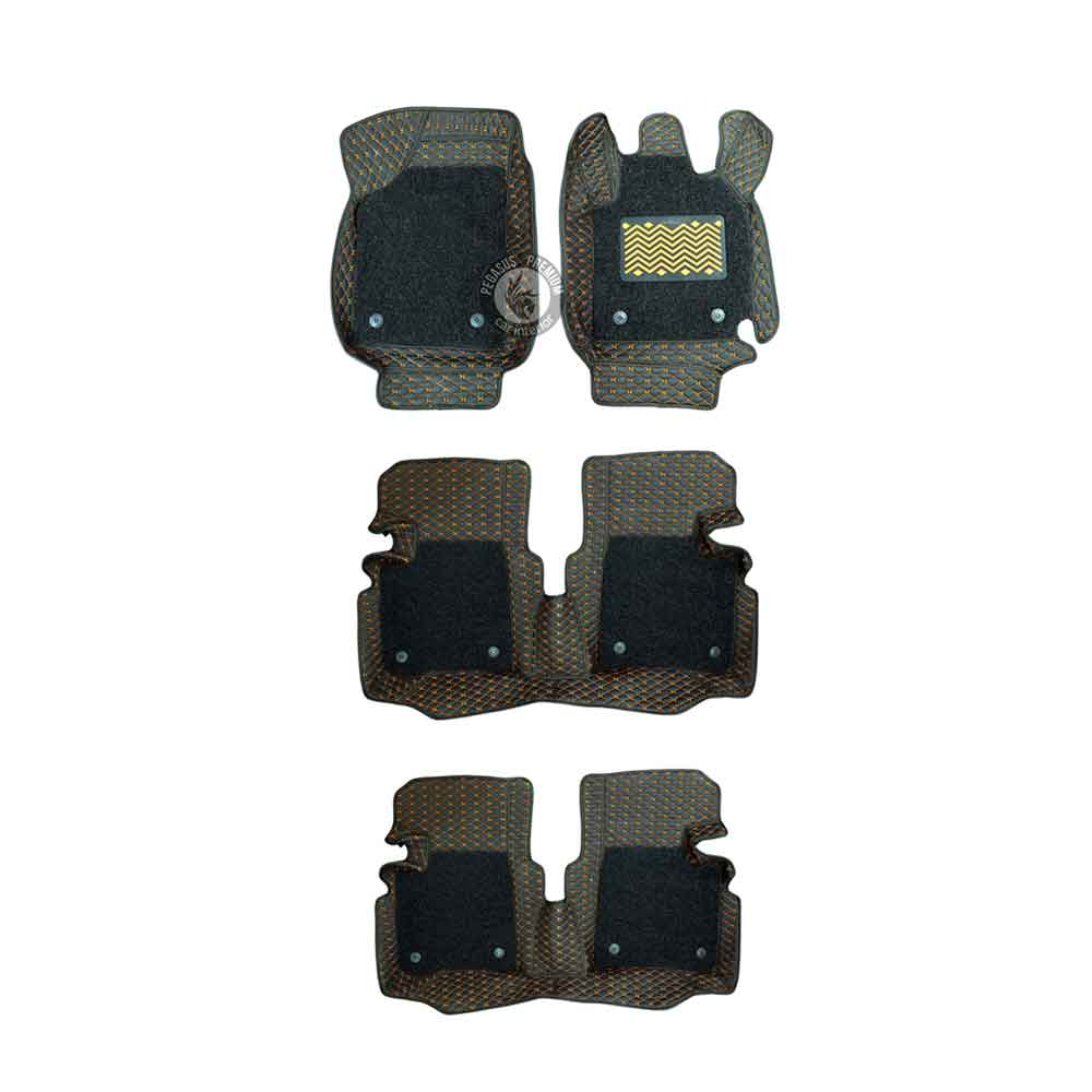 Car Floor Mats in Black Tan Pegasus Premium