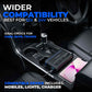 Cigarette Lighter Adapter Three Socket 200W with Two Type-C and Micro USB 68W Car Charger
