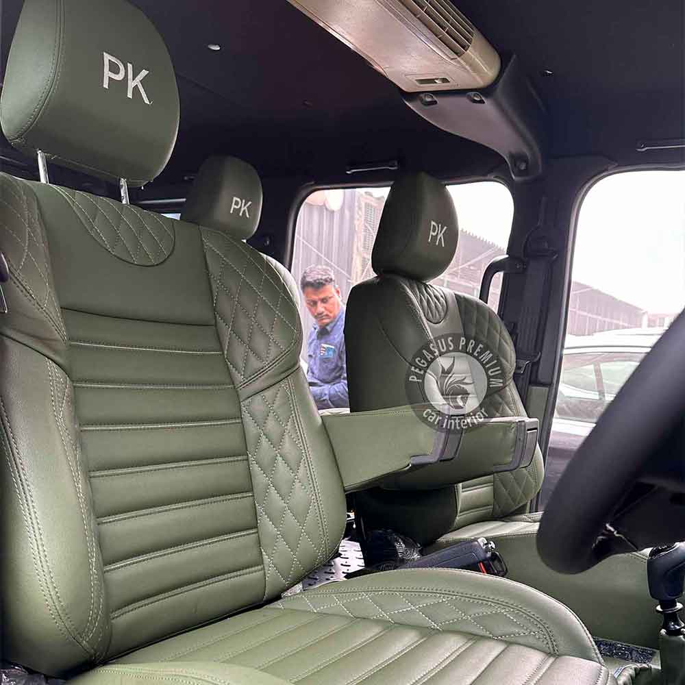Force Gurkha Interior Modification in Forest Green - Pegasus Premium