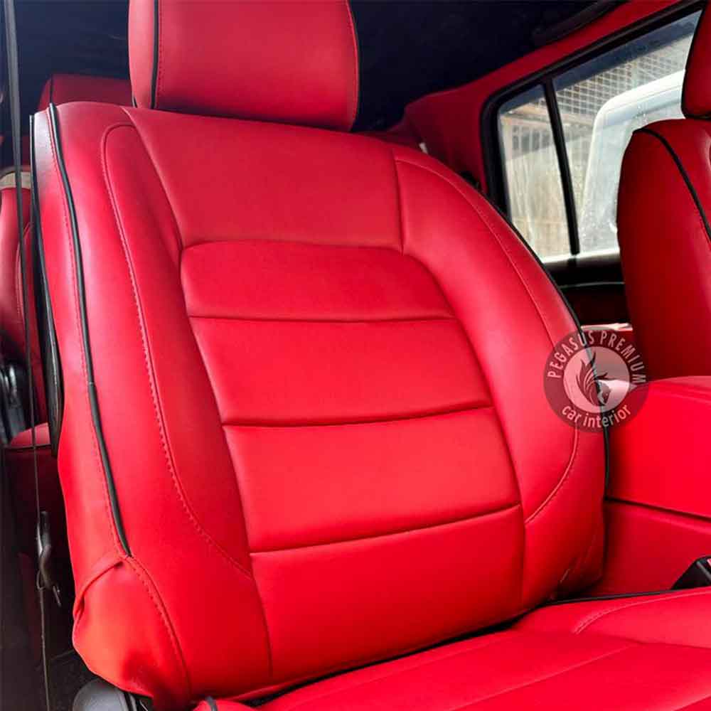 Ford Endeavour Interior Modification in Red - Pegasus Premium