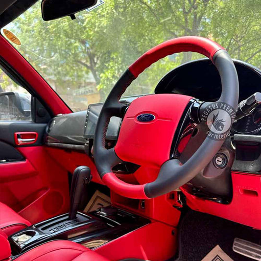 Ford Endeavour Interior Modification in Red - Pegasus Premium