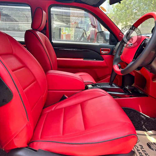 Ford Endeavour Interior Modification in Red - Pegasus Premium
